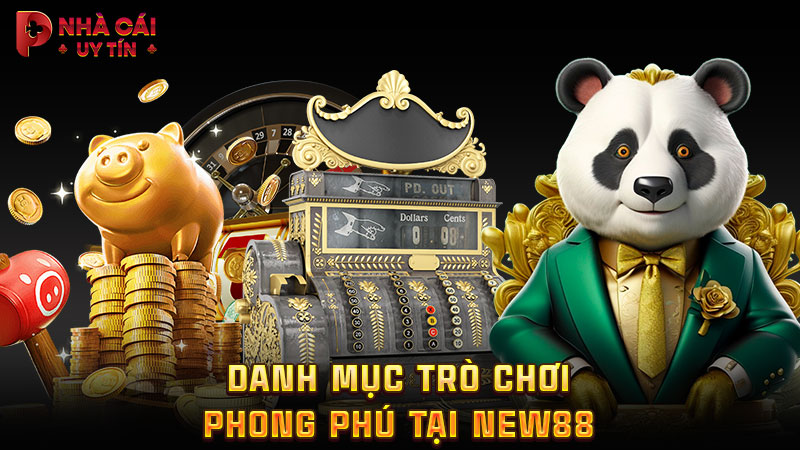 Danh mục trò chơi phong phú tại NEW88