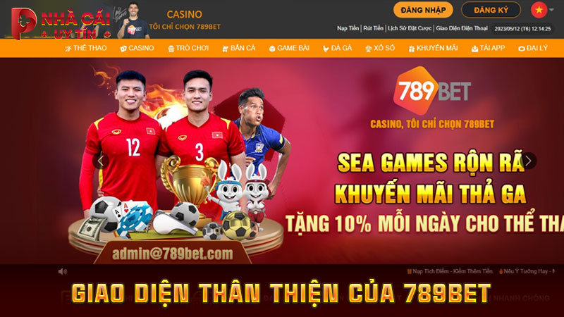 Giao diện thân thiện của 789BET